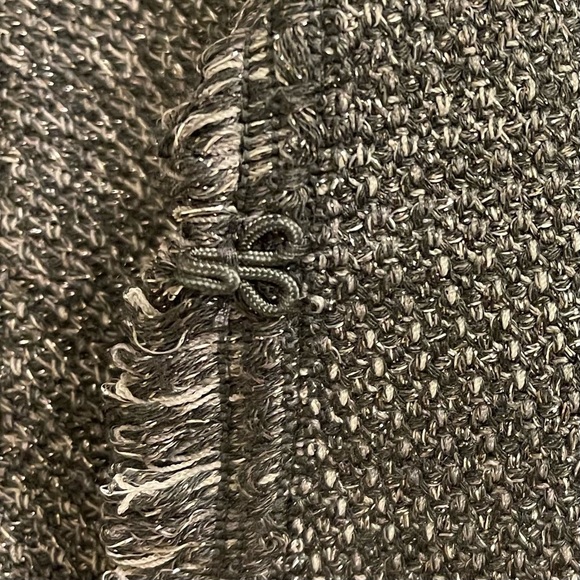 Chico’s  Metallic Tweed Sweater Blazer - Picture 8 of 10